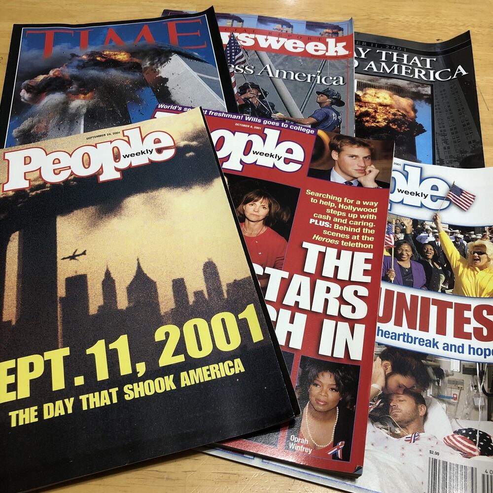 9/11 Magazine Lot, Newsweek, Time, People 6 Magazines Total